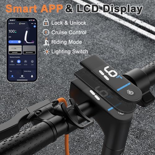 VOLPAM Electric Scooter, 350W/500W, 8.5"/10" Tires, Folding E-Scooter with Dual Braking Q653200