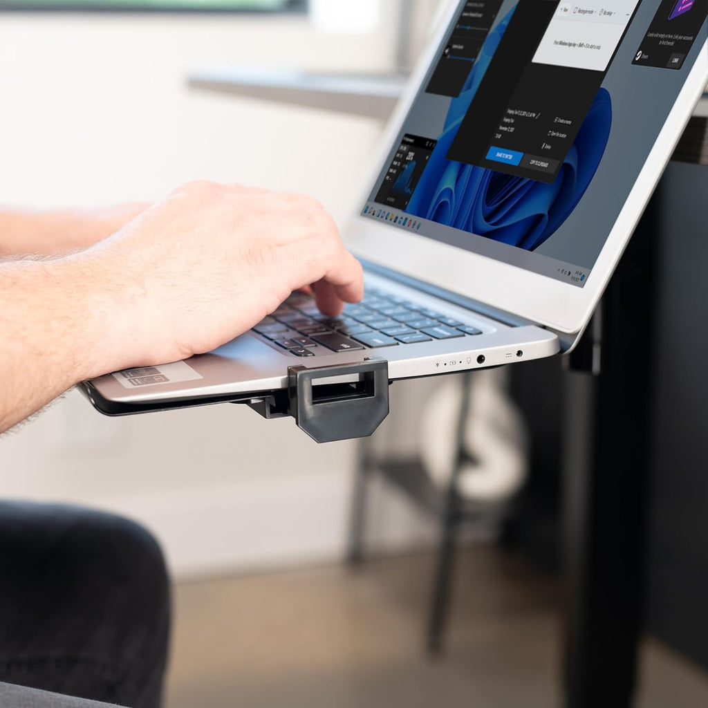 VIVO Clamp-on Rotating Laptop Tray, Extra Sturdy, Black, MOUNT-LAP1CB L3298