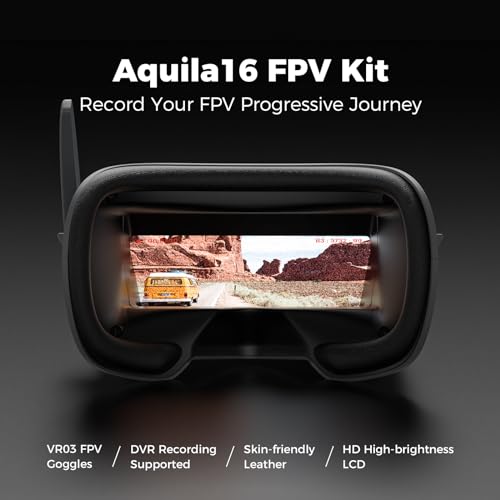 BETAFPV Aquila16 FPV Kit with LiteRadio 2 SE Transmitter and VR03 Goggles for Beginners Z28076