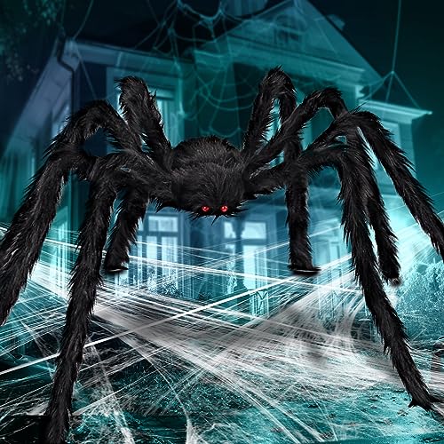 JOYIN 9 Ft Halloween Spider Outdoor Decorations Giant Scary Props Q72122