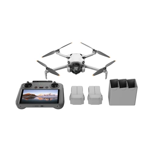 DJI Mini 4 Pro Fly More Combo Plus with DJI RC 2, 4K HDR Folding Mini-Drone Q33416