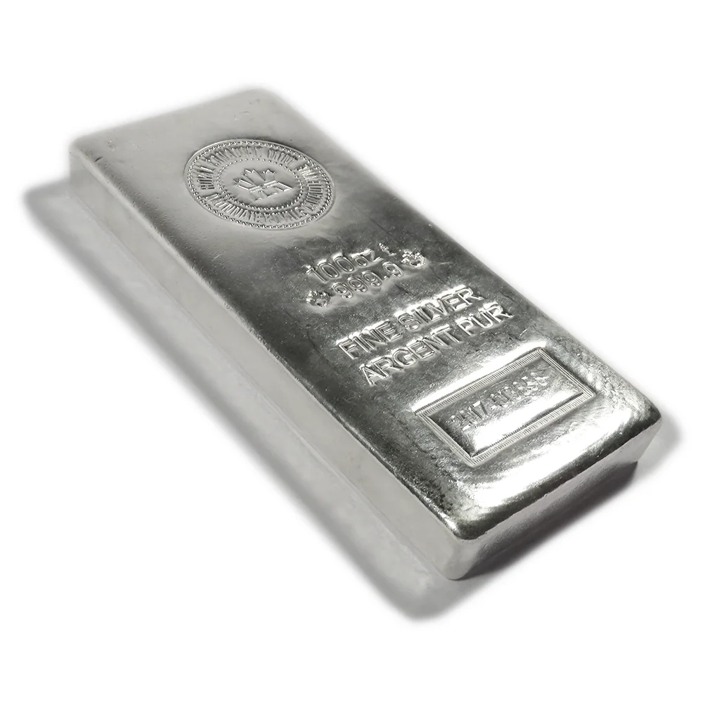 100 oz Royal Canadian Mint Silver Bar .9999 Fine Z4939
