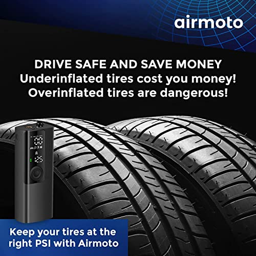 Airmoto Tire Inflator Portable Air Compressor with Digital Pressure Gauge D815