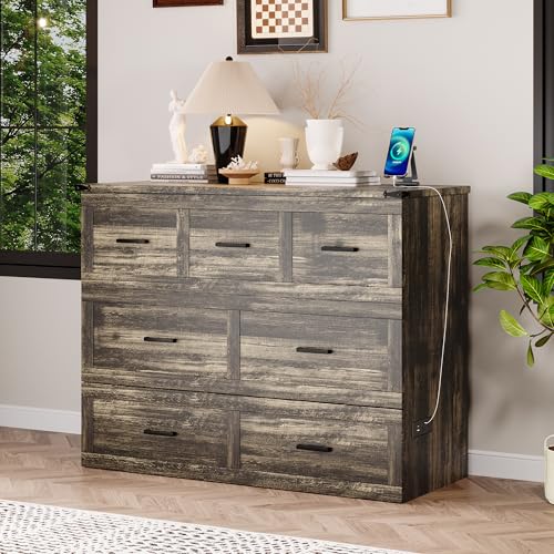 Queen Size Murphy Bed Cabinet with Charging Station, White P336686