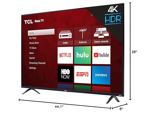 TCL 43S425 43 Inch 4K Ultra HD Smart ROKU LED TV F2207