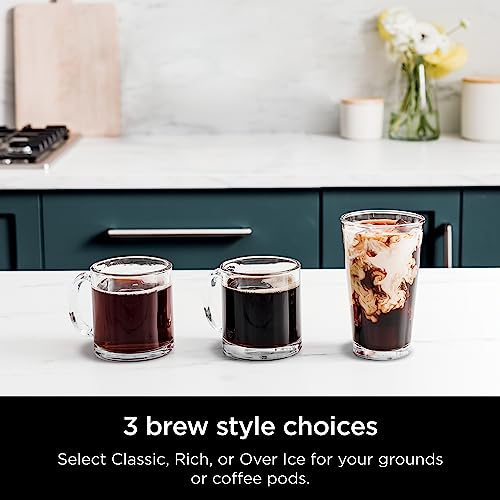 Ninja DualBrew Pro Specialty 12-Cup Coffee Maker with K-Cup Combo, Single Serve & Drip, Permanent Filter Included U419373