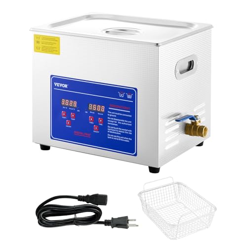 VEVOR Commercial Ultrasonic Cleaner 6L 40kHz with Digital Timer & Heater 110V Q7418