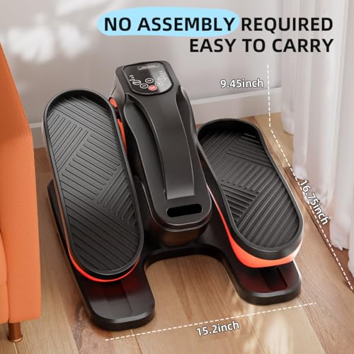 Under Desk Elliptical Machine, Electric Leg Exerciser with Remote, 12 Auto Modes S47192