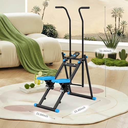 Stair Stepper for Home Gym, Vertical Climber with Adjustable Handlebar, 330LBS Capacity C11099