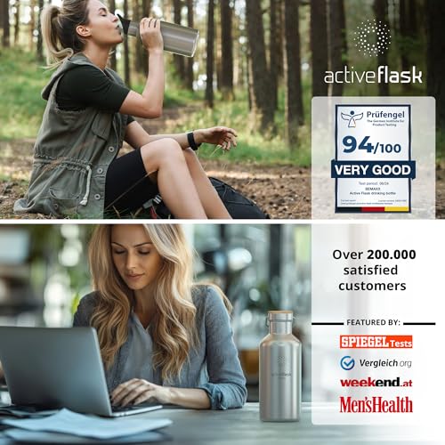 Active Flask 18/32 oz Stainless Steel Insulated Water Bottle with Straw P203