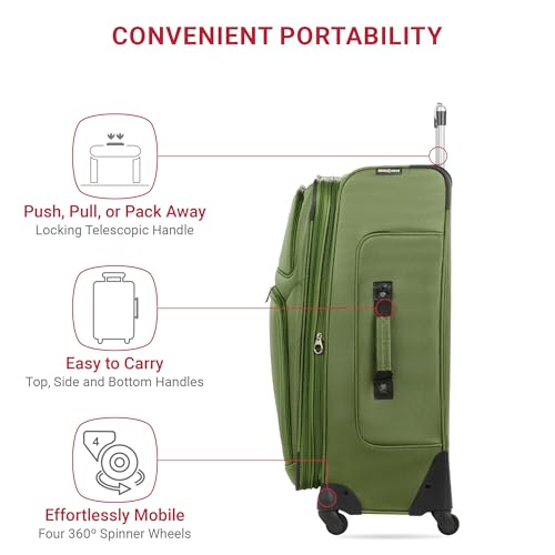 SwissGear Sion Softside Expandable Luggage, Black, 29-Inch C81483