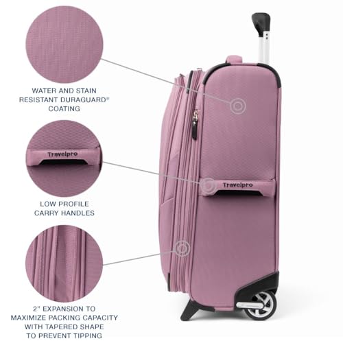 Travelpro Maxlite 5 Softside Expandable 2 Wheel Carry-On Luggage, Burgundy, 22-Inch Q6258