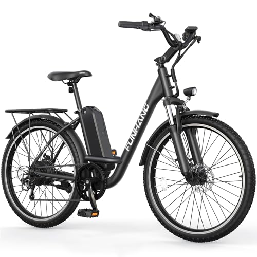 Electric Bike for Adults, 26" 1000W Peak City Cruiser Ebike, 48V Removable Battery O80999