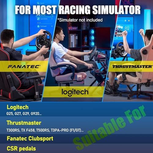 GTPLAYER Sim Racing Wheel Stand for Logitech G25 G27 G29 G920 G923 Thrustmaster T330TS A5733