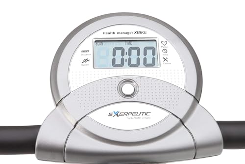 Exerpeutic Foldable Exercise Bike with 8 Resistance Levels and LCD Display C48463