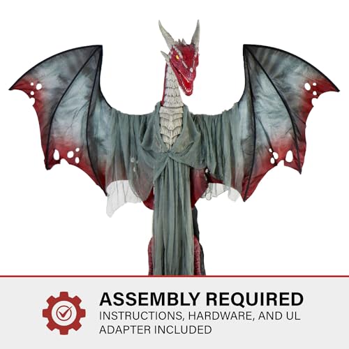 Haunted Hill Farm Motion-Activated 7.5-Ft. Smoldering Ghoul Animatronic Halloween Decoration N1475