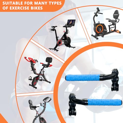 Handlebar Extender for Peloton Indoor Exercise Bikes, Sheep-horn with Black Tapes & Grips F973