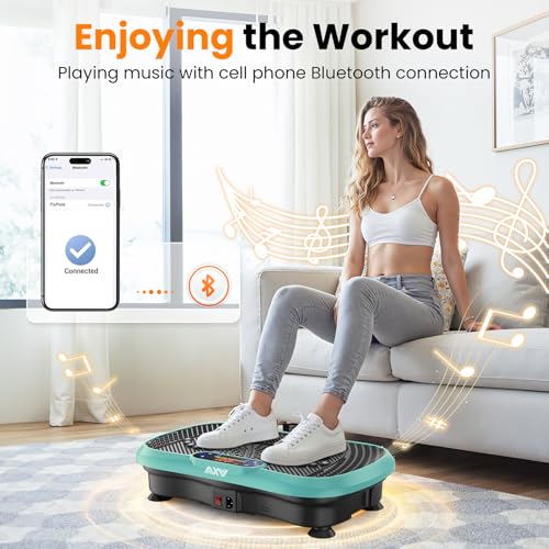 AXV Vibration Plate Fitness Platform Exercise Machine for Full Body Workout Q37919