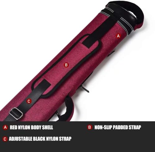 Champion Nylon/Leatherette Billiard Pool Cue Stick Hard Carrying Case Y844595