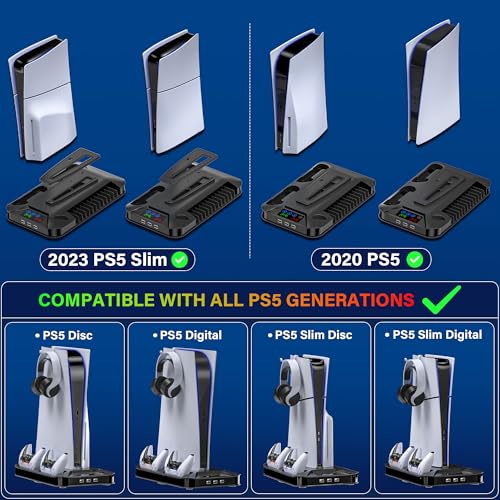 PS5 Cooling Station with Controller Charging for PlayStation 5 Slim & Pro N2468