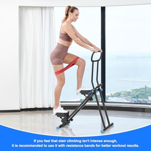 Folding Stair Stepper with Adjustable Handlebar for Home Gym G4022