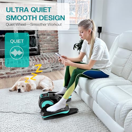 Under Desk Elliptical Machine, Portable Seated Pedal Exerciser for Seniors Adults L15853