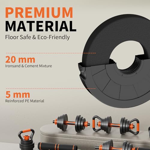 VTORY Adjustable Dumbbell Set 4-in-1 Weight Set for Home Gym F961659
