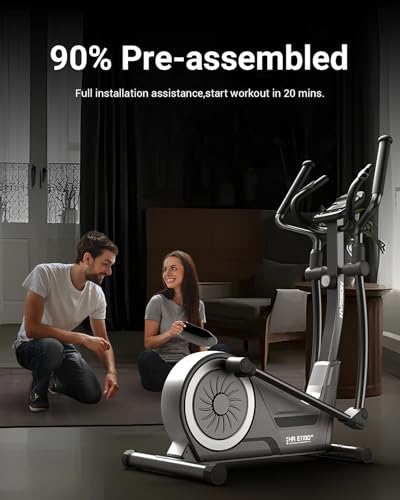 HARISON Elliptical Machine for Home, 350 LBS Capacity, Magnetic Resistance with Bluetooth D897592
