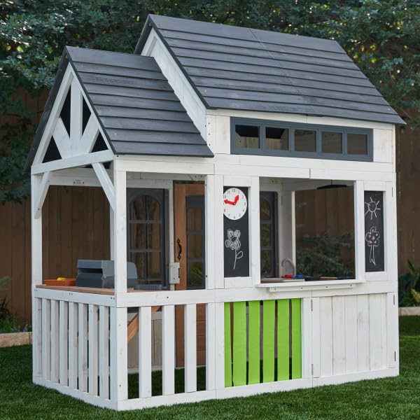 KidKraft Lantana Lane Outdoor Wooden Playhouse with Kitchen O8887