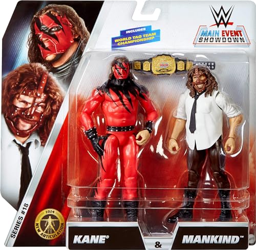 Mattel WWE Main Event Championship Showdown 2-Pack Action Figures & Accessory O3534