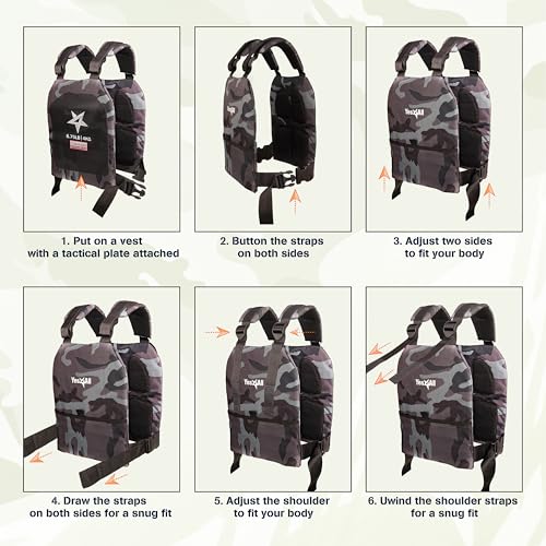 Yes4All Weight Vest Plates 5.75-19.75LB Pairs, Curved Ergonomic Design T472741