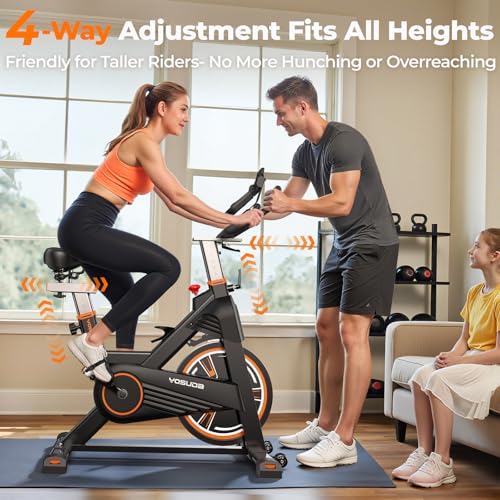 YOSUDA PRO Magnetic Exercise Bike 350 lbs Capacity Indoor Cycling Stationary B677