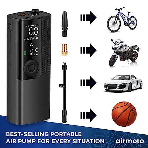 Airmoto Tire Inflator Portable Air Compressor with Digital Pressure Gauge D815