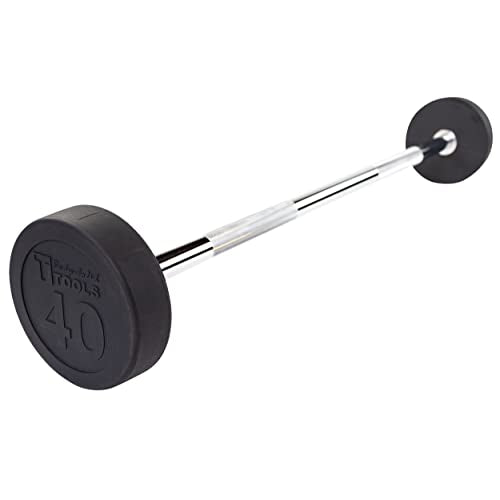 Body-Solid Rubber Coated Fixed Weight Straight Barbell L970198
