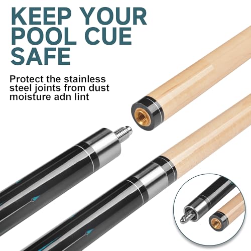 HomeSeason Pool Cue Stick 57" Low Deflection Billiard Cue Z435367