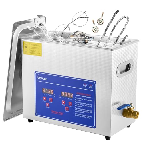 VEVOR Professional Ultrasonic Cleaner with Digital Timer & Heater, 3L W817988