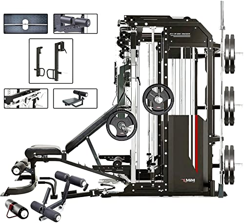 MiM USA Hercules EX Commercial All in One Gym Machine with 400 lb Weight Stack W526181