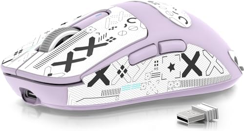 ATTACK SHARK X3 Wireless Gaming Mouse, 49g Ergonomic, PAW3395 26K DPI, White C238377