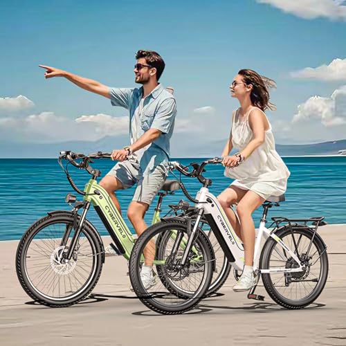 1000 Peak Electric Bike for Adults, 80 Miles Removable Battery, 26" 7-Speed D960