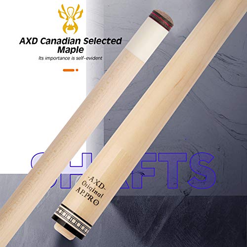 KONLLEN Pool Cue Stick Canadian Maple Billiard Cue Set with Extension and Case I6357