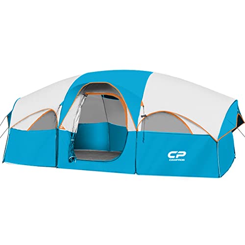 CAMPROS CP Tent 8 Person Weather Resistant Family Camping Tent with Carry Bag Z5924