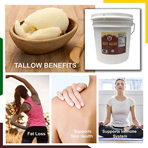 Grass Fed Beef Tallow by Cornhusker Kitchen, 7.5 Lbs O995
