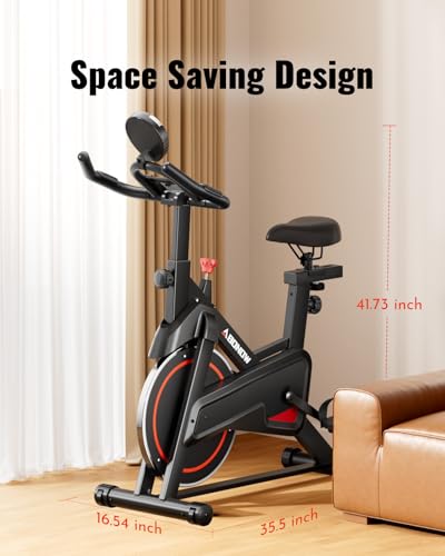 Exercise Bike, Low Noise Indoor Cycling Bike with Adjustable Brake Pad M526