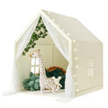 Wilwolfer Kid Tent with Mat and Star Lights - Indoor Playhouse for Toddlers and Girls (Pink) N411519