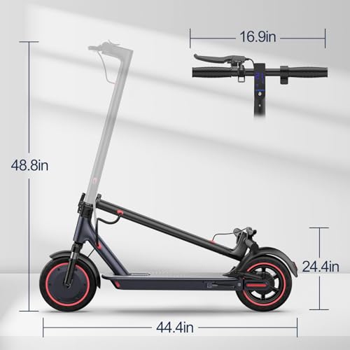 Electric Scooter with 10" Solid Tires, 500W Motor, 22 Miles Range, Folding D4827