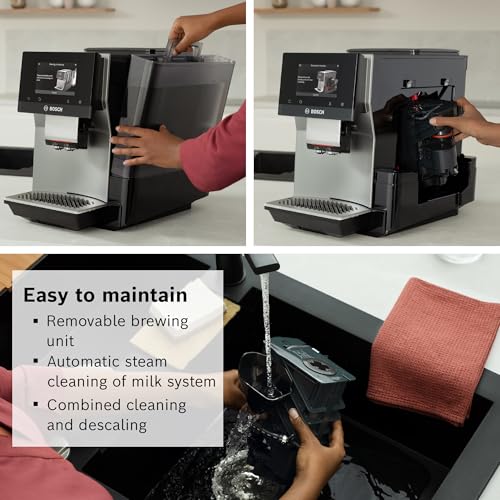 Bosch 800 Series Fully Automatic Espresso Machine, Silver D3019