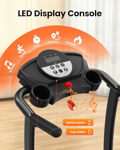 3.0HP Folding Treadmill with Incline for Home, 240 Lbs Capacity M348996