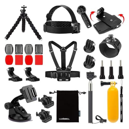 Luxebell Accessories Kit for AKASO EK5000 EK7000 4K WiFi Action Camera R824