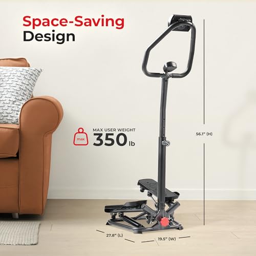 Sunny Health & Fitness Twist Stepper with Handlebar S560