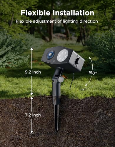 Govee Outdoor Decoration Projector Light, 20W LED Snowflake Projector, IP67 Waterproof I360365